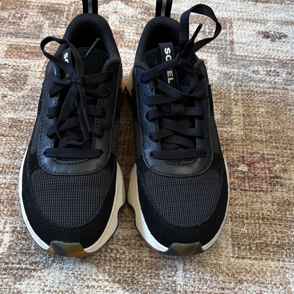 Sorel Women's Black and White Athletic Sneakers